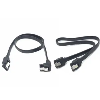 1/2 ks 50cm SATA 3.0 datový kabel vysokorychlostní SATA III kabel adaptér pro připojení SATA HDD SSD CD mechaniky zapisovače stolních počítačů 8 nejlepší prodej adaptér ATA na SATA - №5