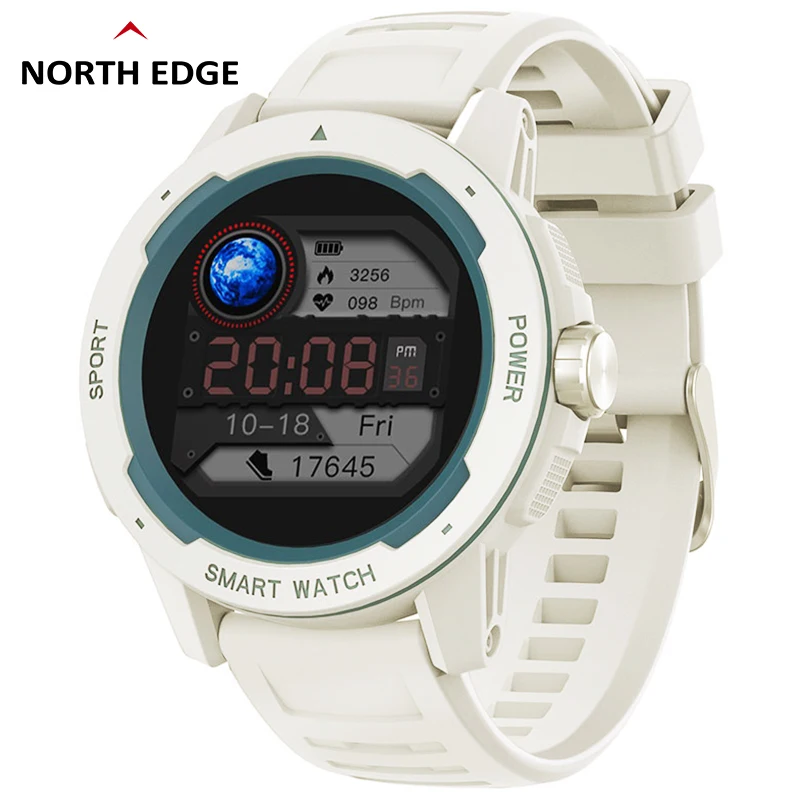 

NORTH EDGE Smart Watch Women IP68 Heart Rater Blood Oxyge Pressure Sleep Monitor Music Running Outdoor Sports Smartwatch Men