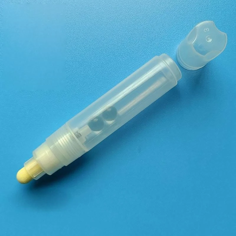 Refillable Empty Paint Pen Clear Pen Rod Acrylics Empty Marker 10mm Flat or Roun