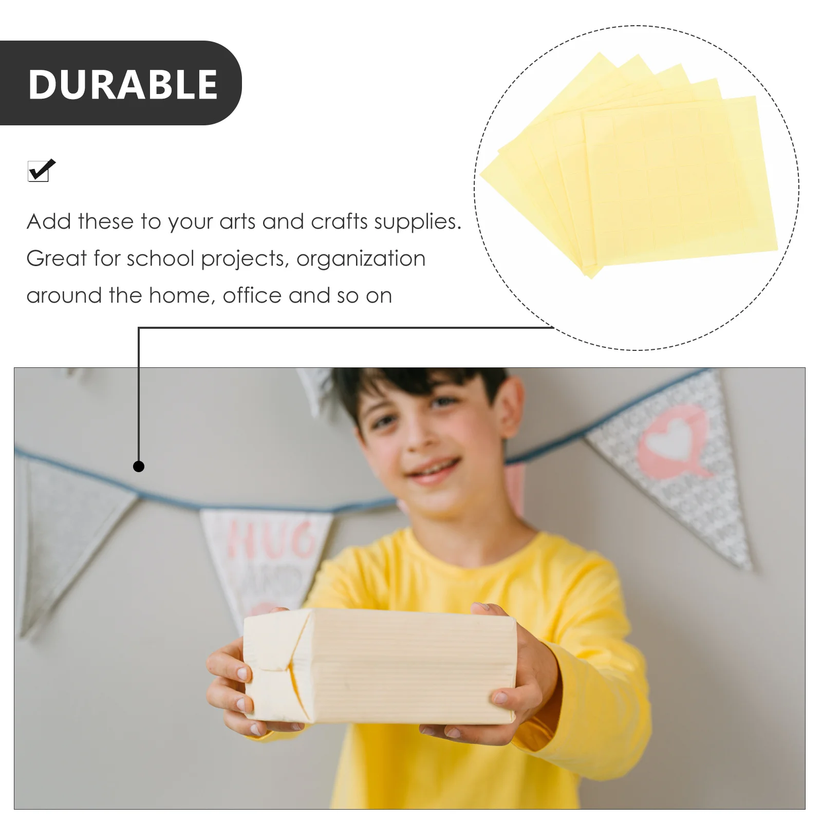 

Double Double-sided Tape Clear Adhesive Pads Thick Transparent Waterproof Sticker