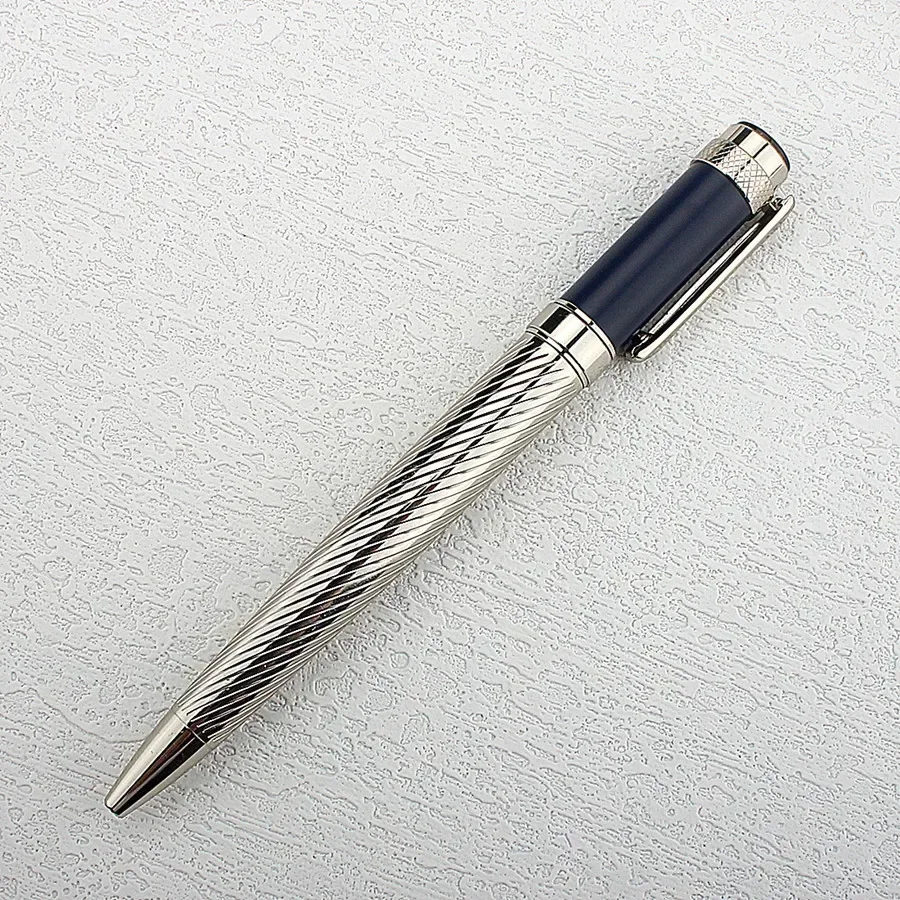 Classic 2003 Twist Ballpoint Pens, Stainless Steel Retractable Ball Point Pen Smooth Gel Ink Roller Ball Pen