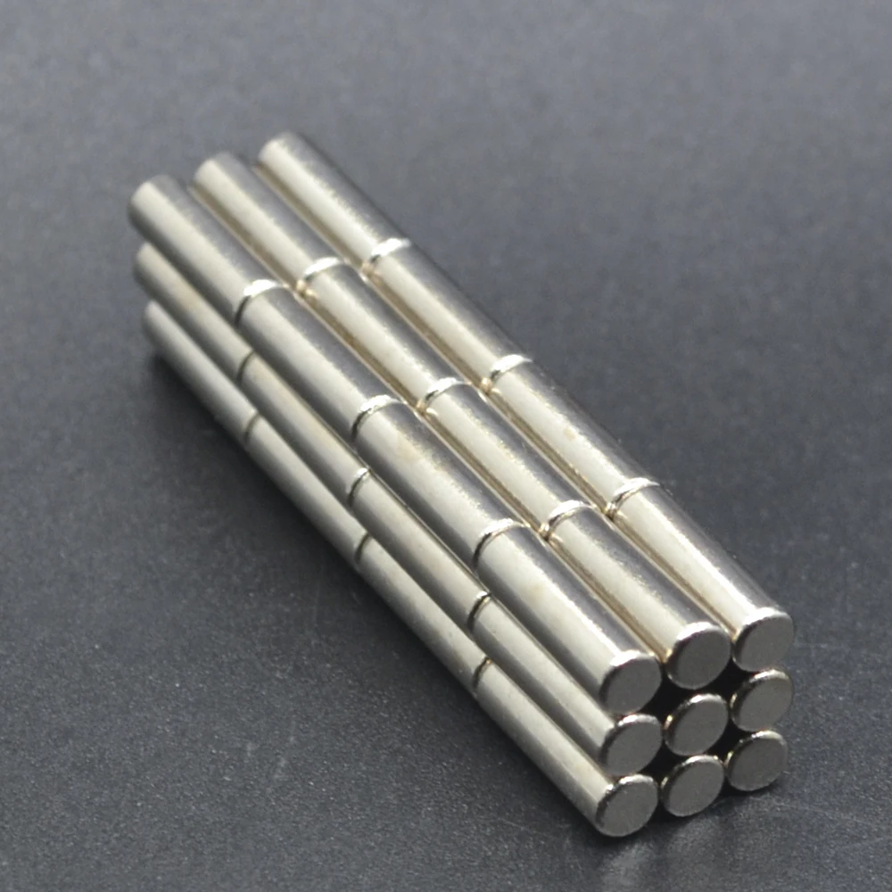 2/20/50/1000pcs 3x10 Bulk Neodymium Fridge Warhammer Craft Magnets Dia 3mm x 10mm N35 Super Strong NdFeB Bar Cylinder Rod 3*10mm