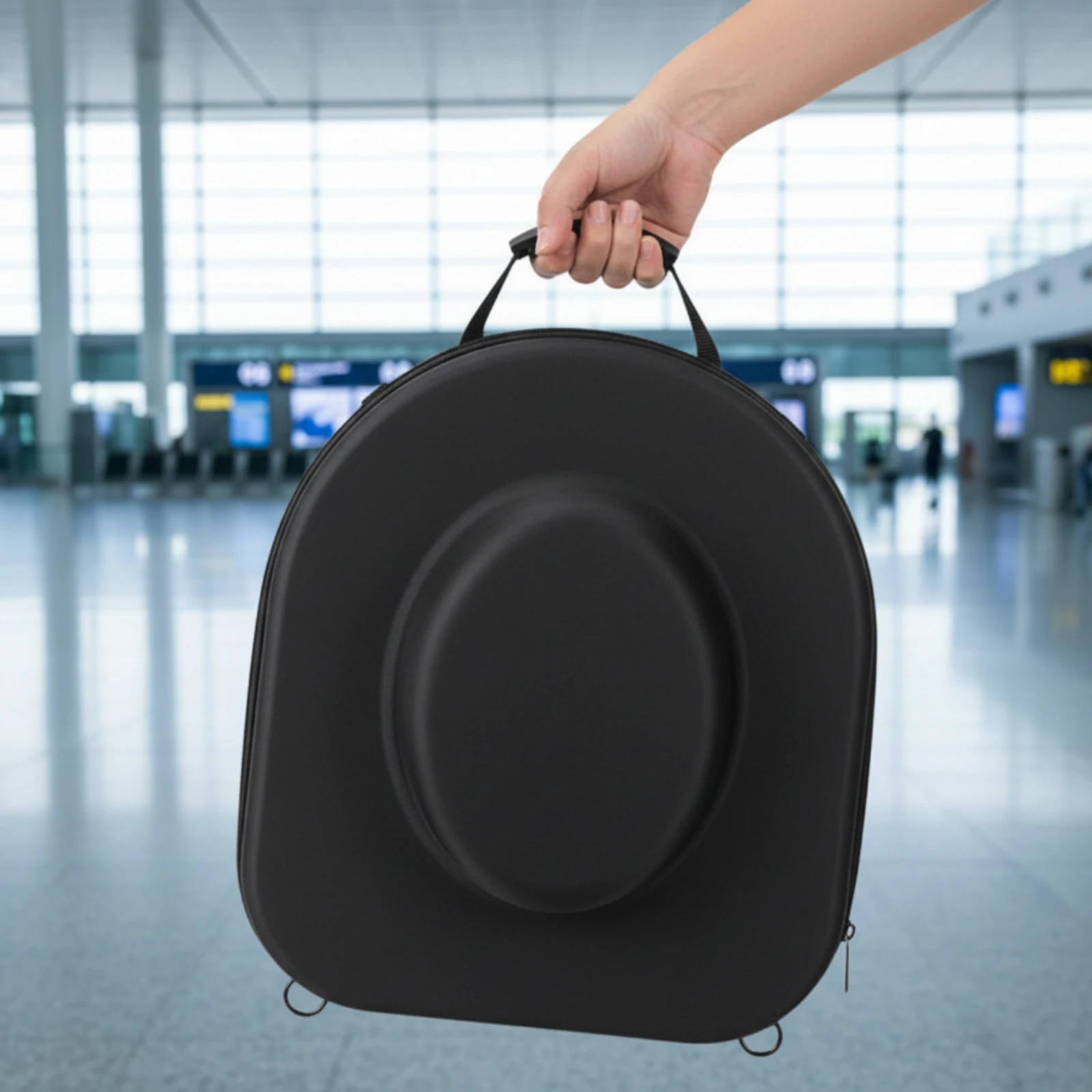 Cowboy Hat Case Protective Hat Storage Case Portable Impact Resistant for Cowboys, Road Trips, Flights