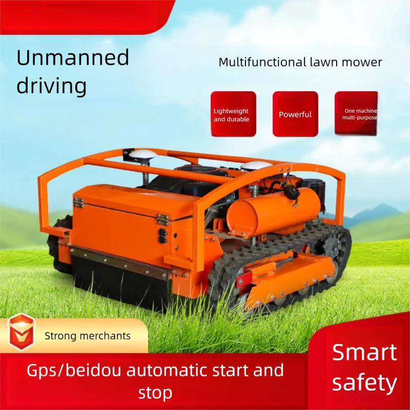 Cortacésped multifunción Beidou GPS totalmente autónomo de nivel L4 con múltiples sensores de arranque y parada automática y motor central