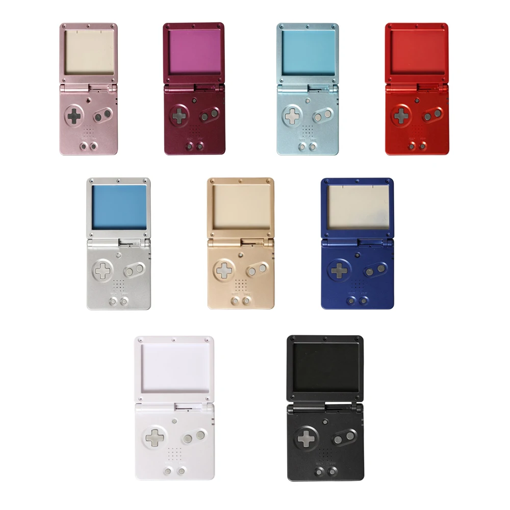 

10 set Replacement Shell Case for Game boy Advance SP for G B A SP Game Console Shell Housing Cover Case with Buttons Kit