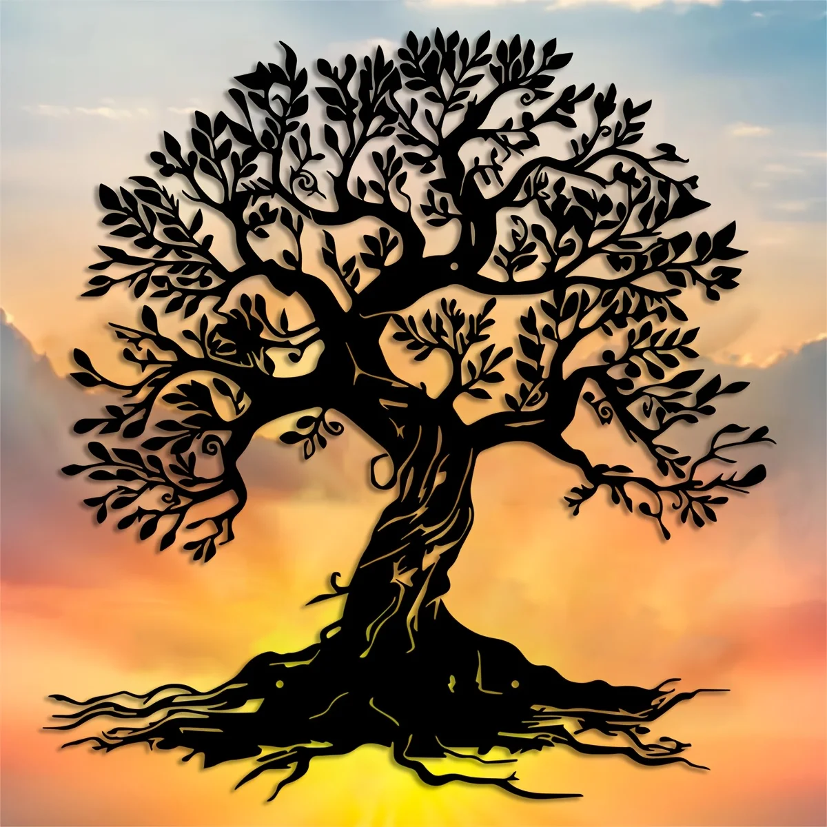 2D 1pc of Tree of Life Wall Art, a Large Sign for The Wall Featuring a Tree, Decorative Elements for The Wall, Contemporary Home
