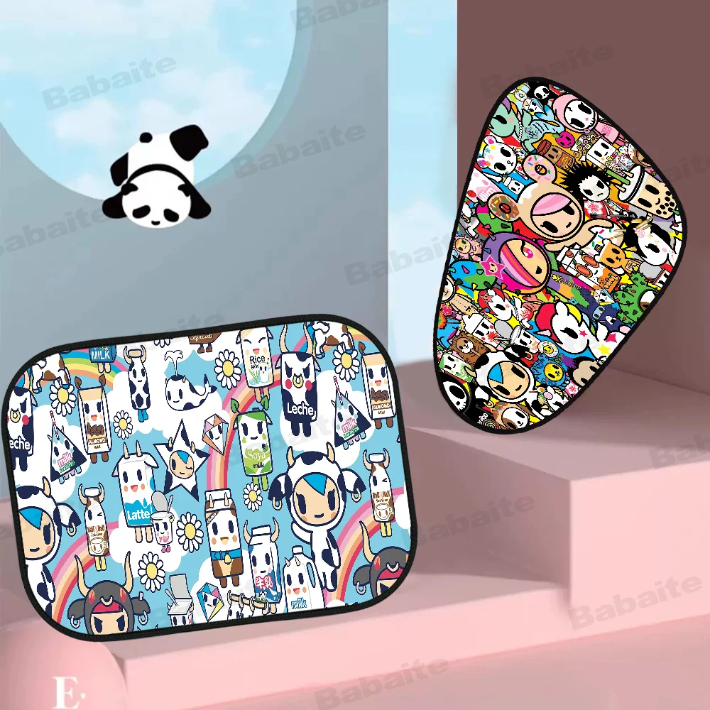 اليابان Tokidoki العالمي نافذة جانبية الشمسيات الأشعة فوق البنفسجية حماية ستارة السيارة نافذة السيارة الشمس الظل قناع نافذة واقية