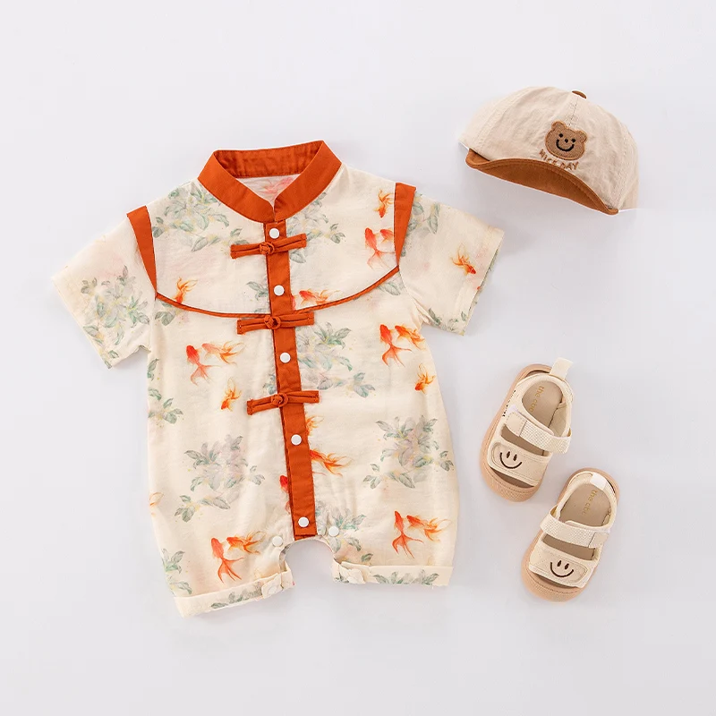 Traje de verano para bebé, Rer ort Sve, algodón, Princ Sle, falda acampanada con estampado Floral, Midi Dr, regalo para recién nacido de un año