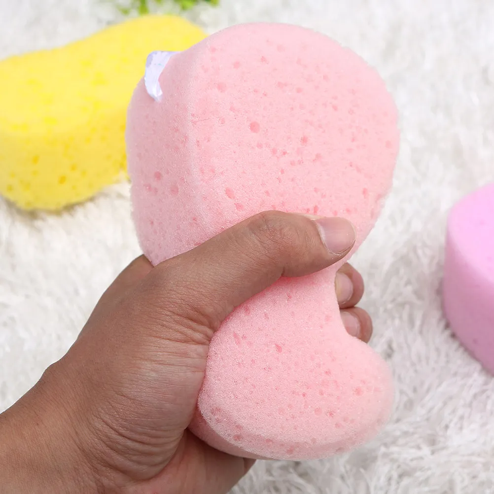 

4Pcs Soft Absorbent Bath Sponge for Baby and Adult Gentle Exfoliation Body Cleaning Sponge Create Rich Bubbles Shower Scrubber