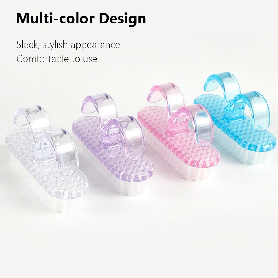 Brosse de nettoyage des ongles en acrylique multifonctionnelle, outil d'élimination de la poussière et de la poudre pour manucure professionnelle et Nail Art