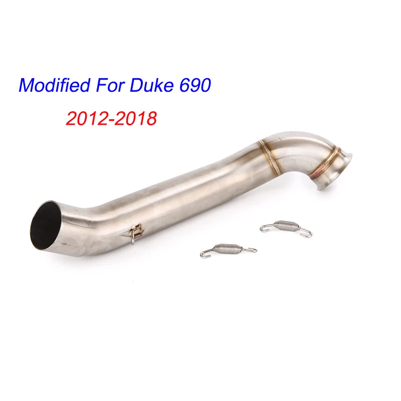 

Slip On Motorcycle Middle Connect Tube Mid Link Pipe Stainless Steel Modified For Duke 690 2012-2018