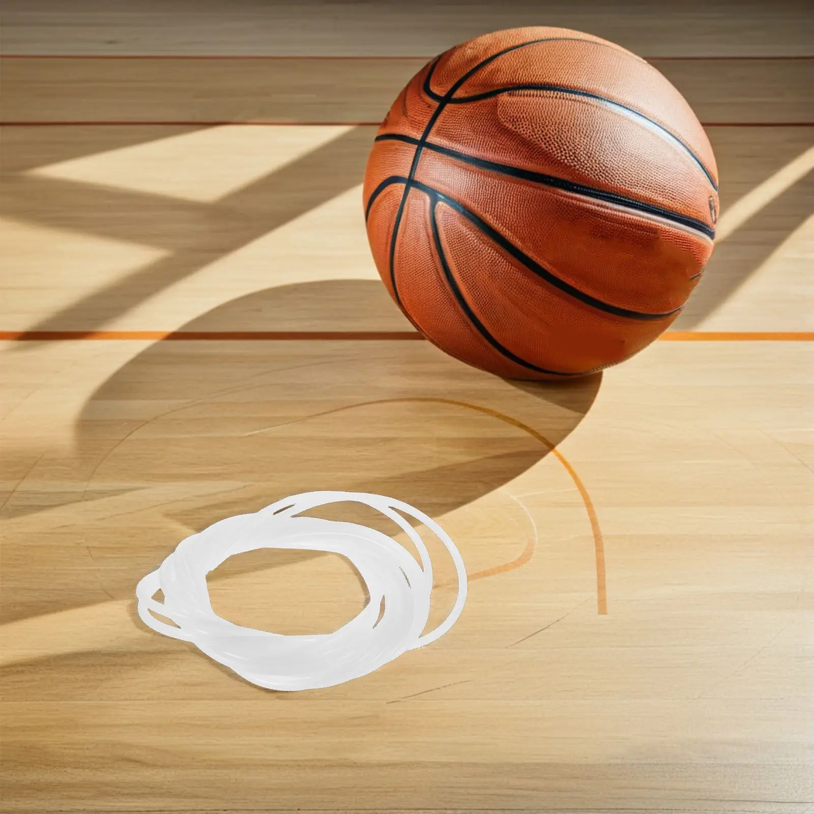 

2Pcs Basketball Net Cord - 4Mm Thick 6Ft Uv-Resistant String for Basketball Hoop Frame Threading - Heavy-Duty Outdoor Net Rope