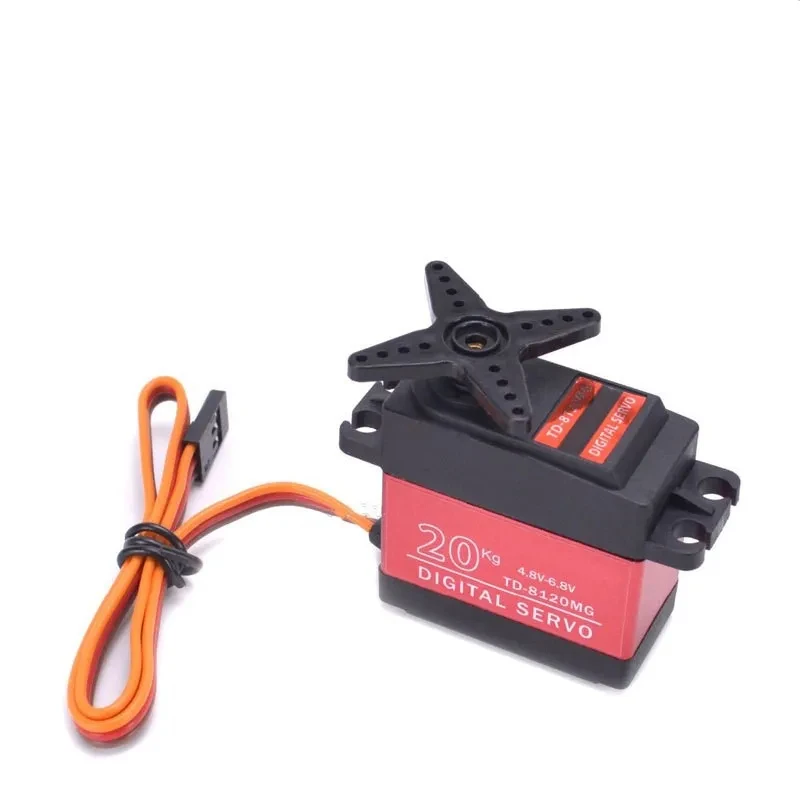 20KG Digital Servo TD8120MG High Torque Torque Metal Shell Iarge Angle Model Airplane Model Car Waterproof Robotic Arm