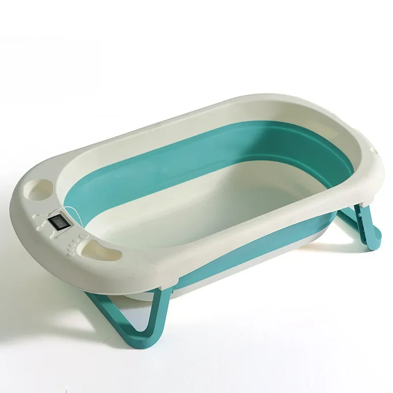 Warm Baby Folding Bathtub Large Household Bath Tub For Newborns And Children Convenient And Comfortable