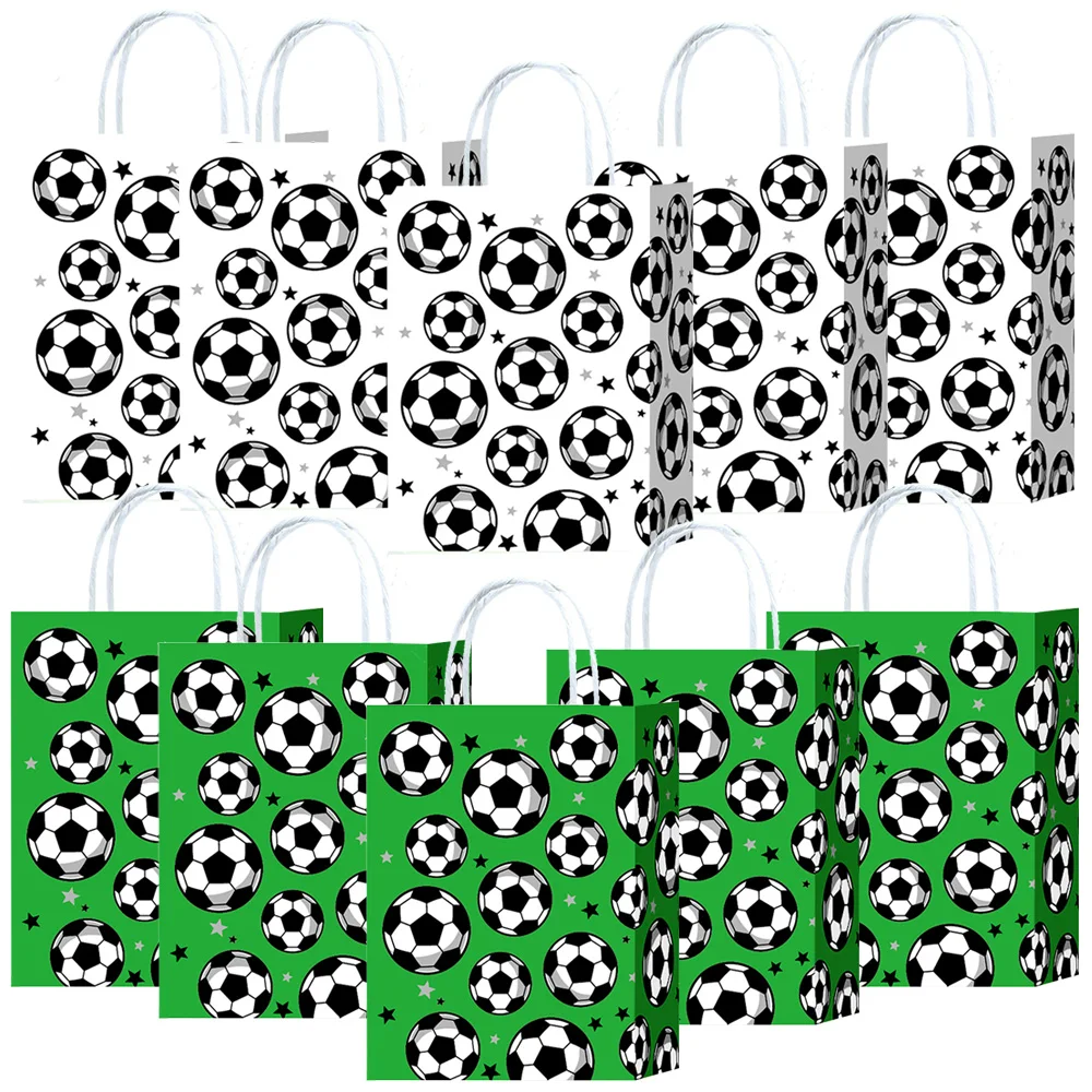5/10/20pcs Soccer Party Bags With Handles Soccer Party Gifts