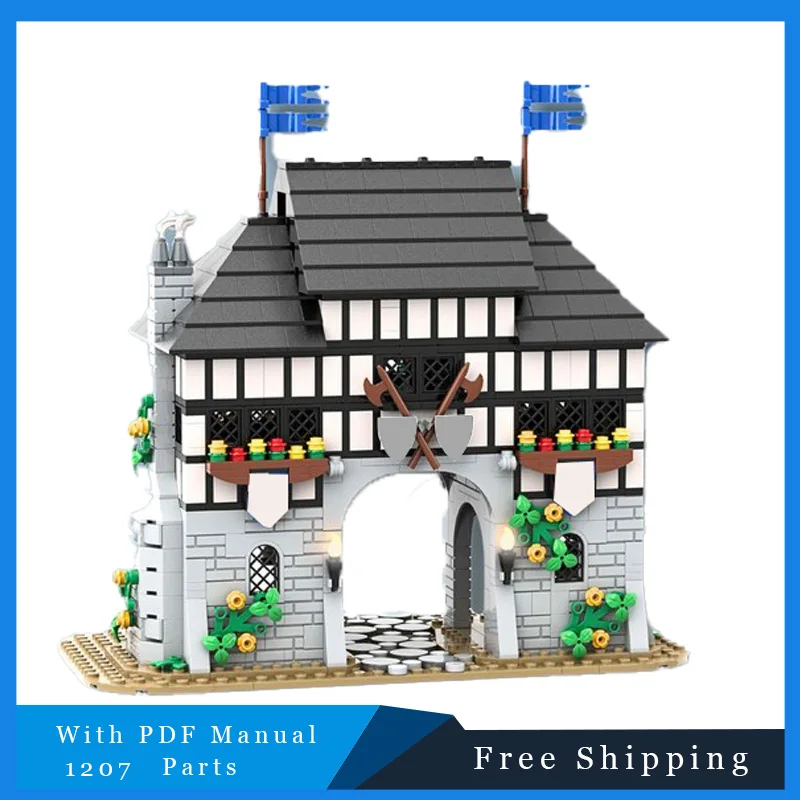

1207 Parts MOC Building Block Knights Series Castle Model DIY Assembly Bricks Collect Xmas Toy Birthday Christmas Gift For Adult