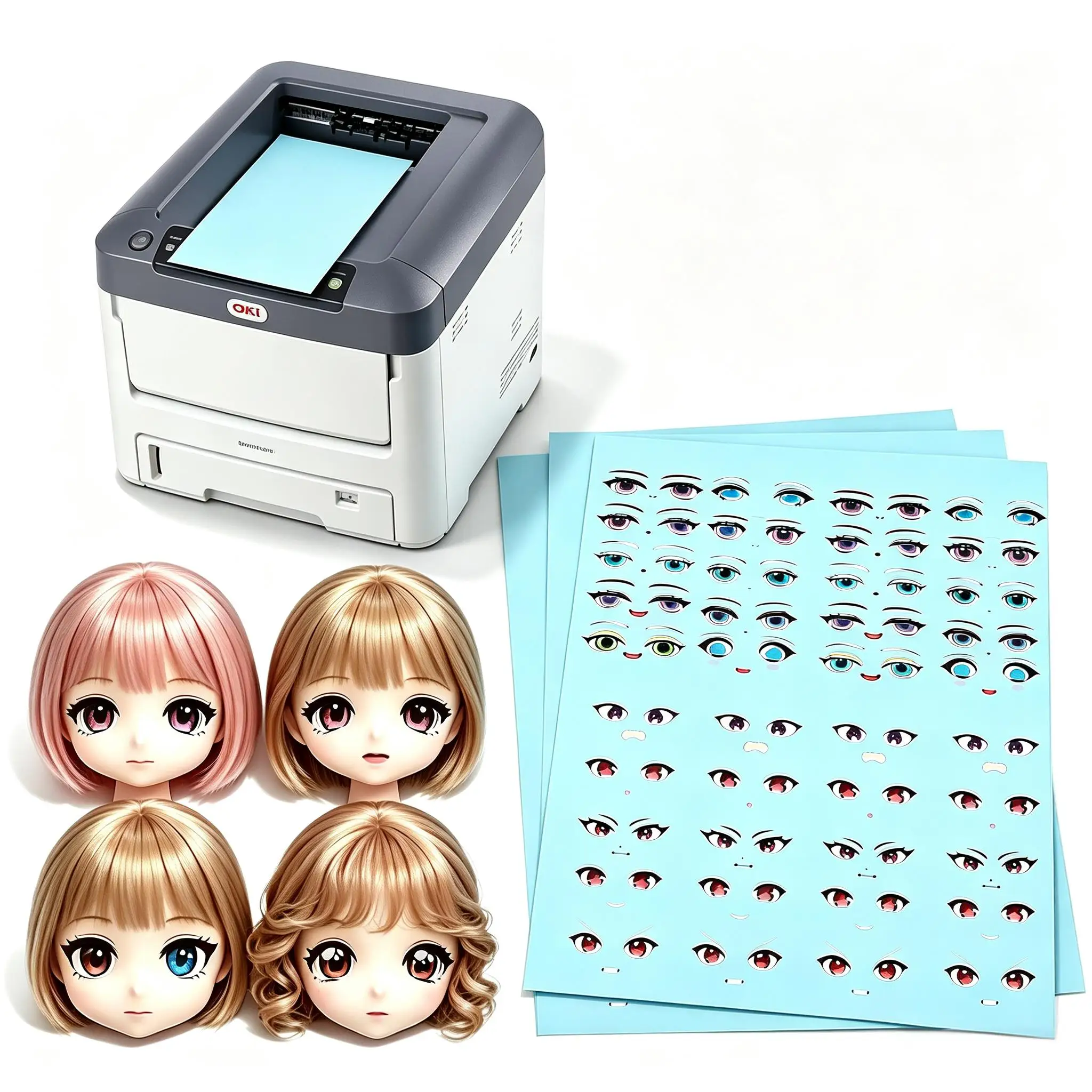 Picture 6: Kemeng Blue Background Laser Water Transfer Printing Decal Paper A4 Clear/Transparent Waterslide Decal Paper for Glass Ceramic