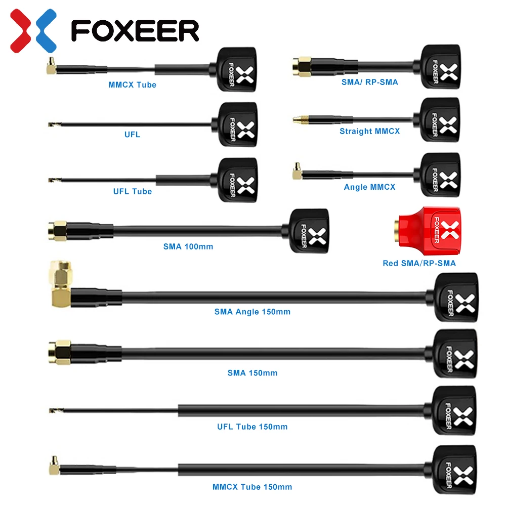 

Антенна FOXEER FPV 2 шт. Lollipop 4 V4 Omni Antenna с высоким коэффициентом усиления 5,8G 2,6 дБи Stubby LHCP/RHCP SMA RPSMA UFL MMCX для FPV RC Drone