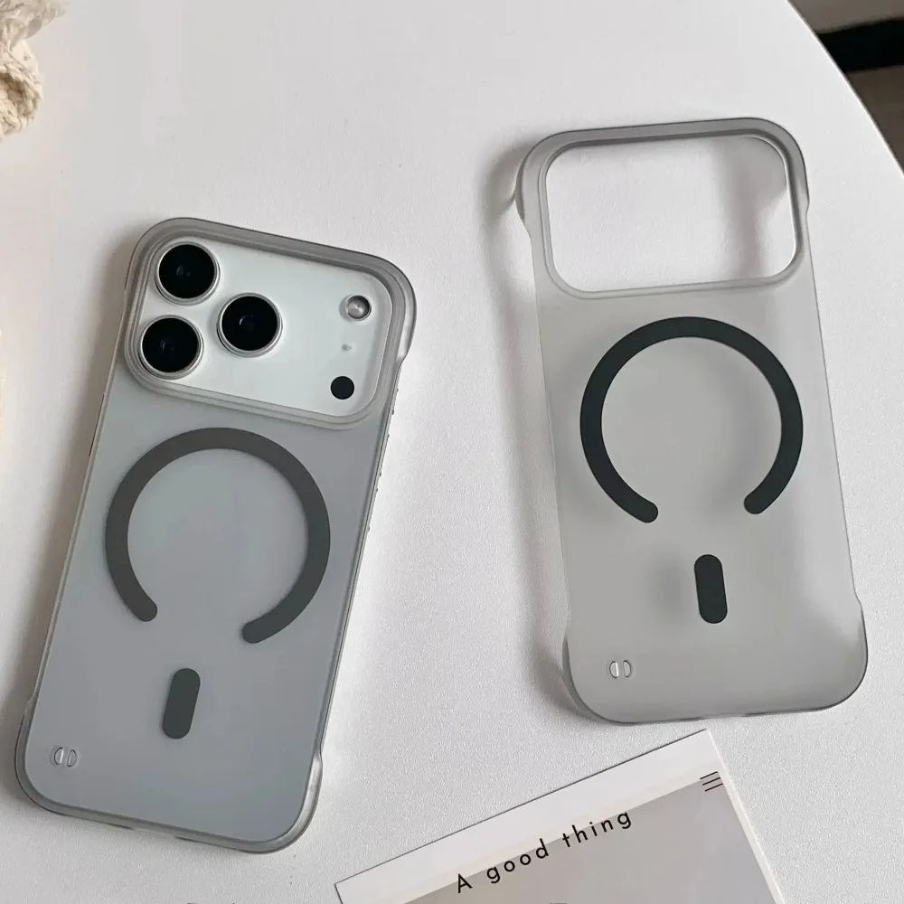 حافظة هاتف رفيعة غير لامعة من البولي كربونات لهاتف آيفون 17 اير 17 برو ماكس، 15، 16 بلس، 14، 13، 12، 11 برو ماكس، متوافقة مع المغناطيسي