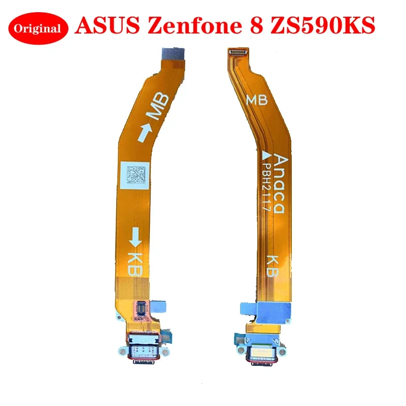 For Asus ZenFone 8 zs590ks 2a007eu USB charging port dock board mainboard connector flex cable replacement parts