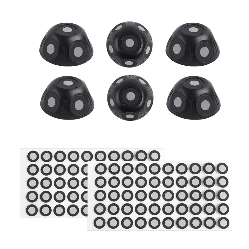 ABRW-For 3D For 3D Scanning Turntable 6 Pcs Multi-Angle Marker Set 6 Sided 100 Point 6Mm Dot Scanning Scanner