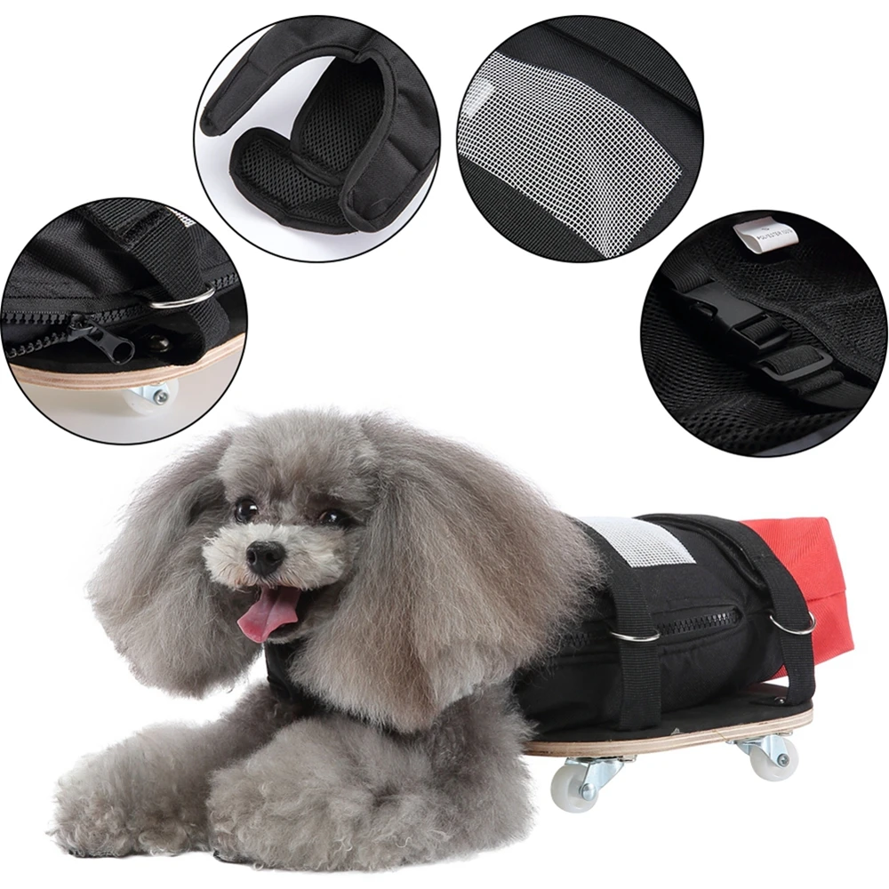 Pet Wheelchair Alternative Paralyzed Pets Dog Drag Bag Disabled Back Rear Legs Pet Indoor Scooter Wheelchair for Protects Chests