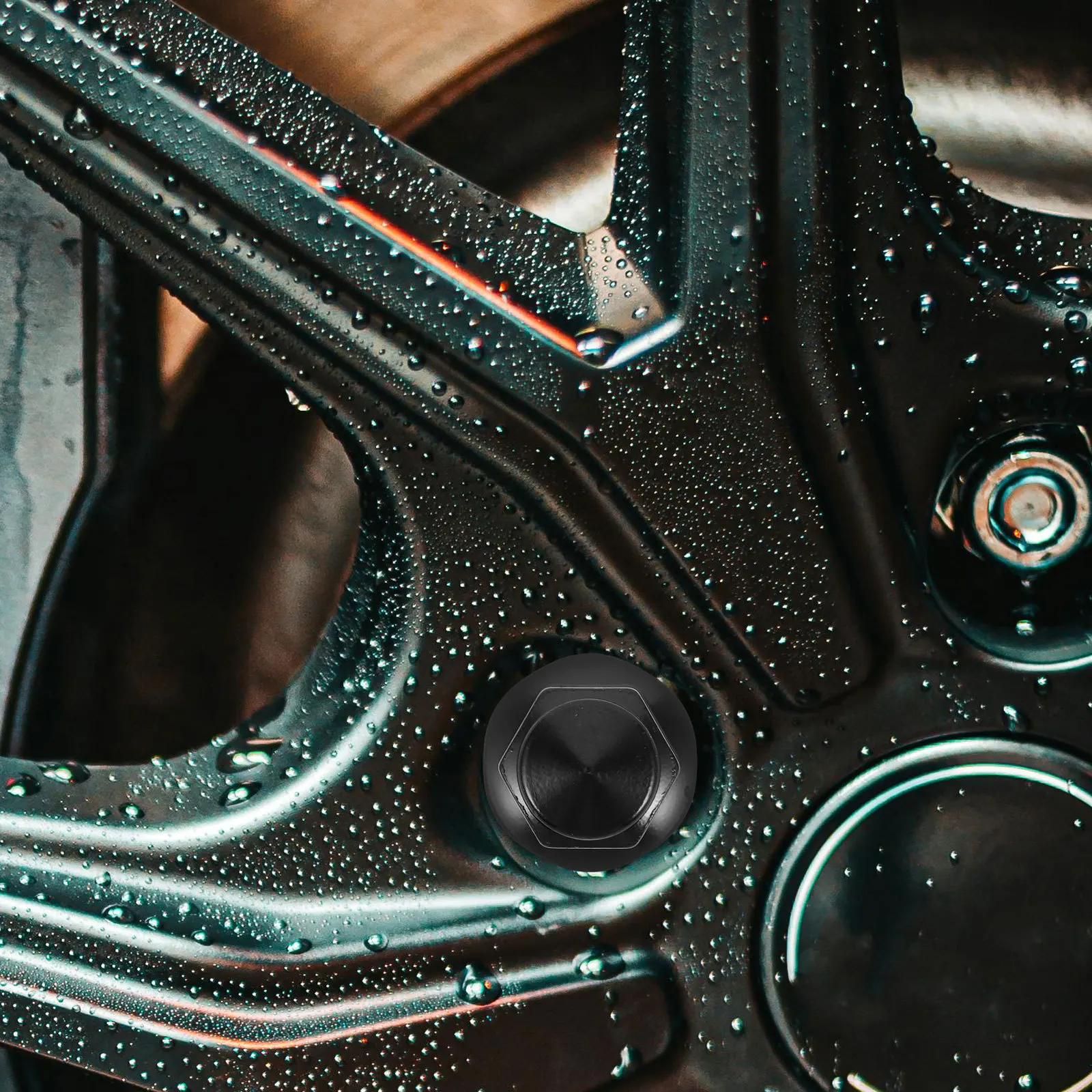 

M14x15 High Strength Lug Nuts Compatible Car Models Durable Reliable Wheel Nut Covers Black Tire Screw Cap Replacement