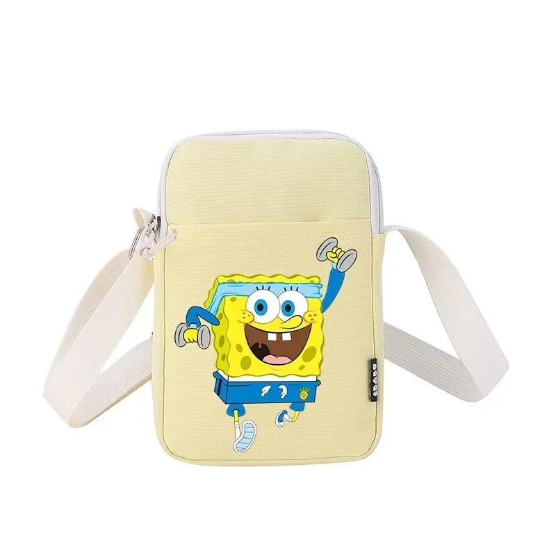 SpongeBob SquarePants Women Shoulder Bag Fashion Crossbody Bags Loss-proof Portable Mobile Phone Cosmetic Satchel Birthday Gift