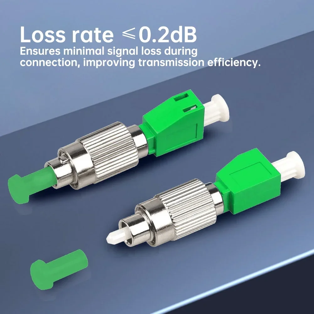 ZoeRax FC/APC Male to LC/APC Female Adapter Simplex Hybrid Optical Fiber Connector for Visual Fault Optical Locator Jumpers