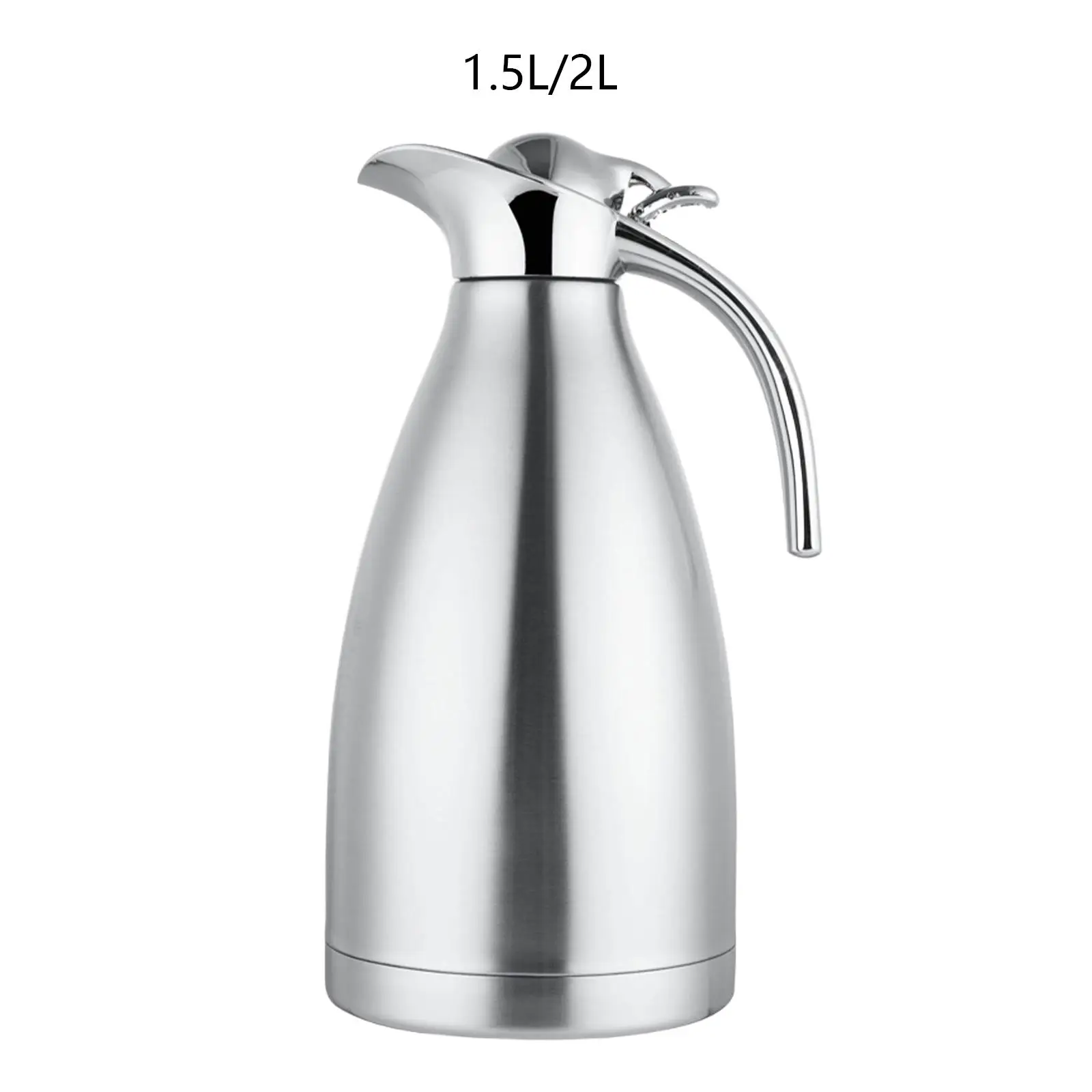 Thermo-Kaffeekaraffe aus Edelstahl, hochtemperaturbeständiger Wasserkrug mit Deckel für Kaffee, Wasser, Getränke, Getränke, Kühlschrank
