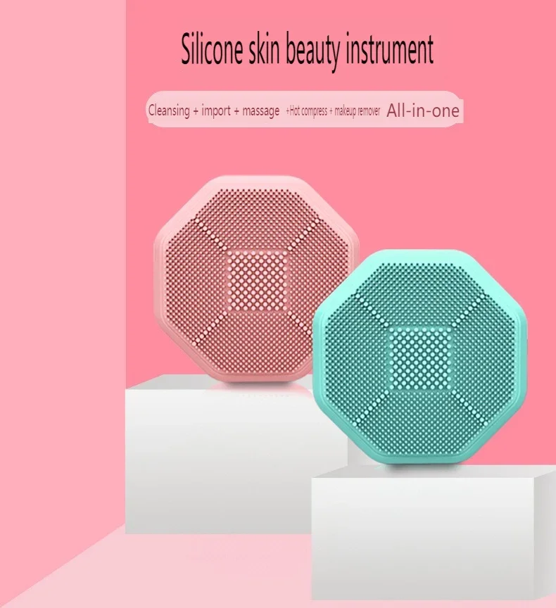 Dispositivo elettrico per la bellezza del viso, 45 ℃   Impacco caldo a temperatura costante, massaggio a vibrazione ultrasonica per la cura del viso, LED, USB ML-029