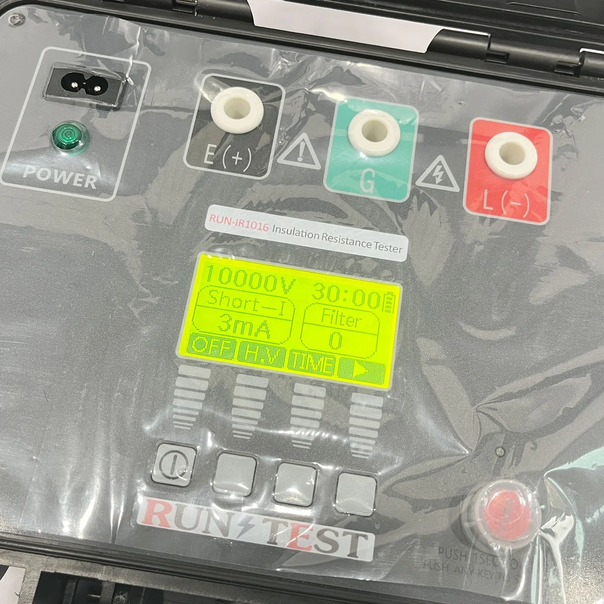 جهاز اختبار مقاومة العزل الرقمي Megohmmeter عالي الجهد 0.5kv 1kv 2.5kv 5kv 10kv #4