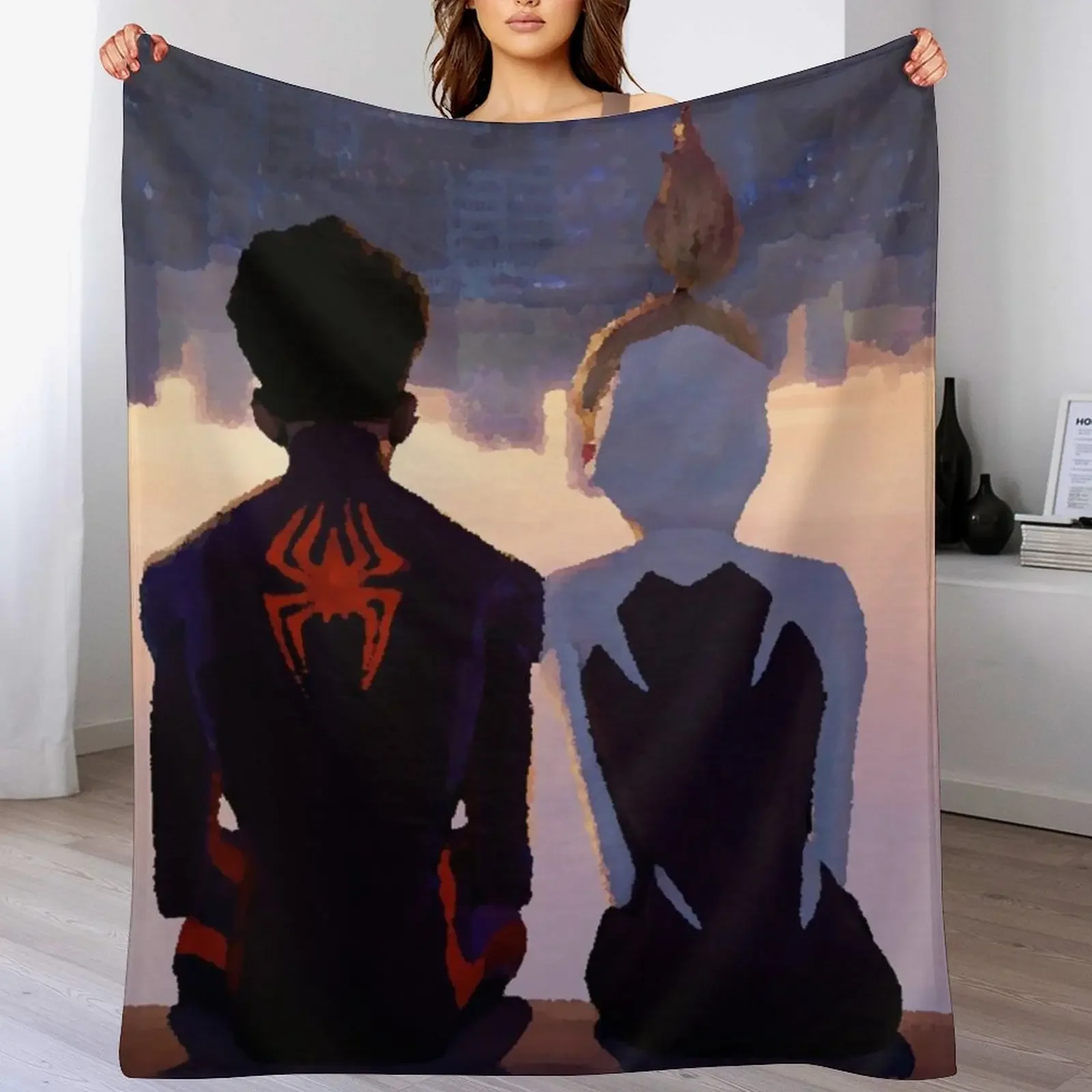Miles and Gwen Throw Blanket Stylish Decor Blanket Gift for Friends Roommate