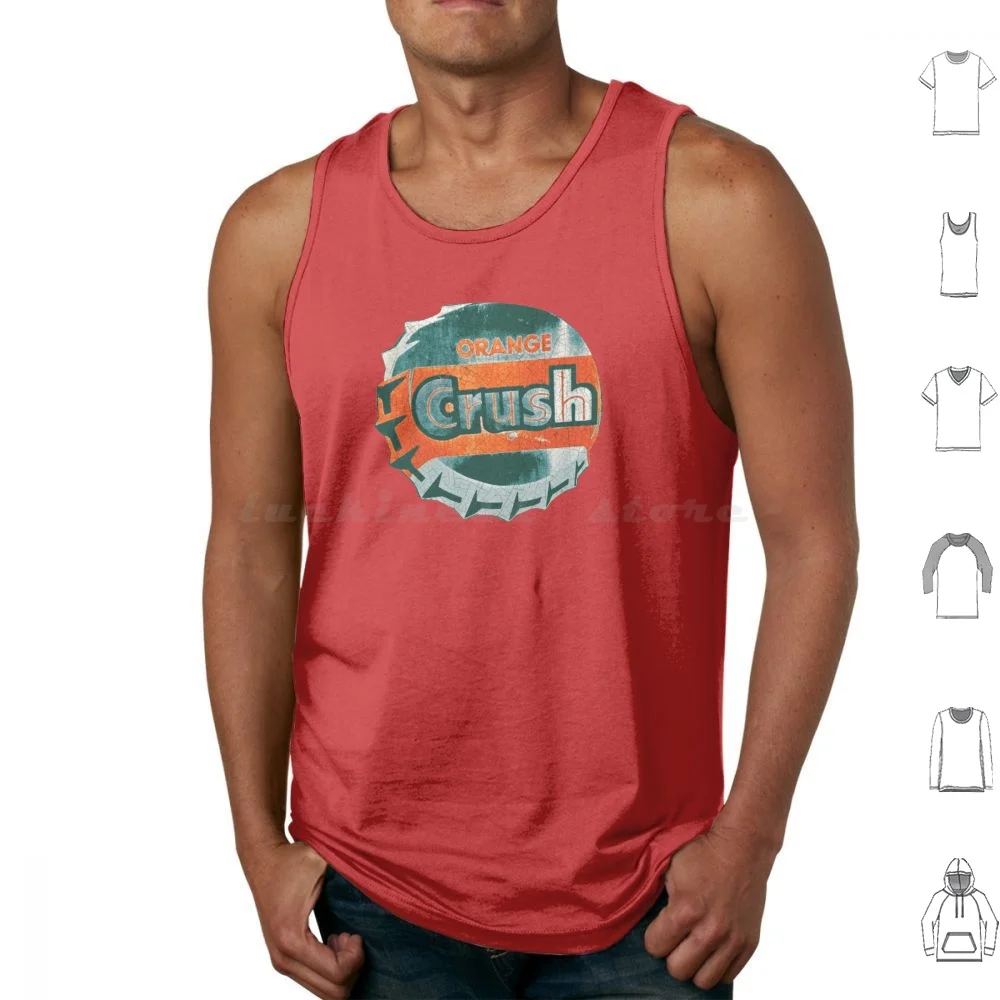 Orange Crush Vintage Soda Pop Tank Tops Vest Sleeveless Orange Crush Vintage Soda Pop Vietnam Agent Rem Sprite Coke