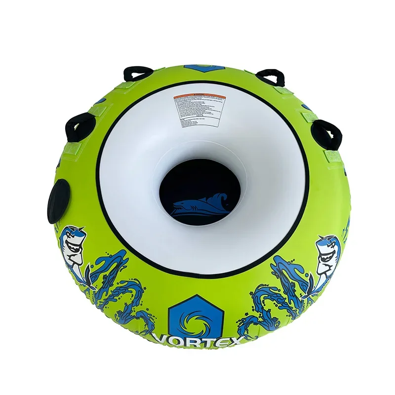 

Single water drag ring with drag rope pvc thickened cold-resistant inflatable ski ring Single water ring