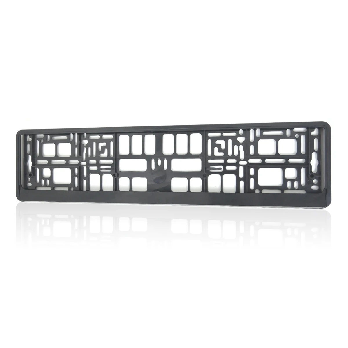 XCLPF 1PCS black color ABS Hydrographic Euro Car Licence Number Plate Surround Holder Frame For European Automobiles