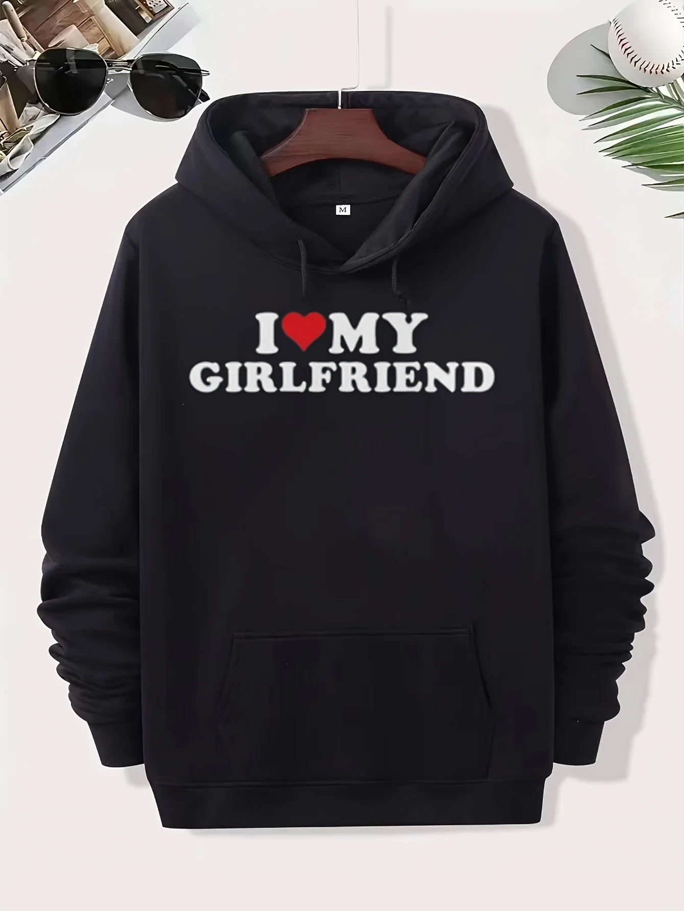 

Толстовка для пар I Love My Passionate Girlfriend Matching — толстовка унисекс с рисунком 2025 и принтом в виде сердца и подруги