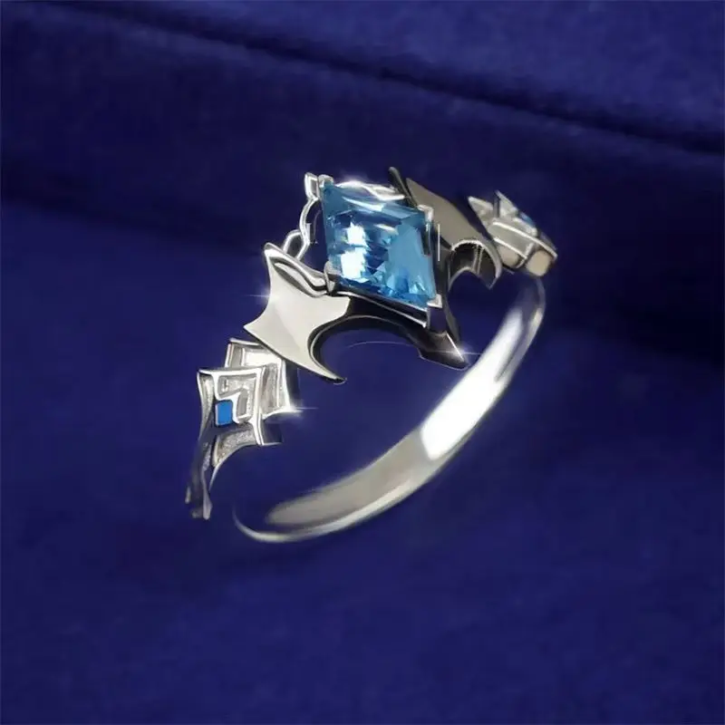 Doctor Dotore Anillo de impresión Diseño original Jateado en arena Anime Juego Periférico COS Anillo Introducción