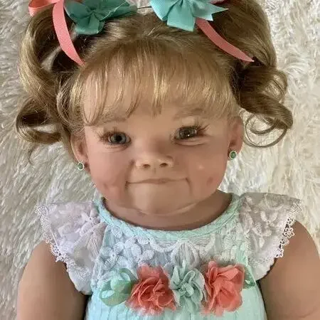 

DLS Customized Limited Supply By shanshan 28inch Reborn Baby Raya Already Finished Doll With Hand-Rooted Hair Already Finished