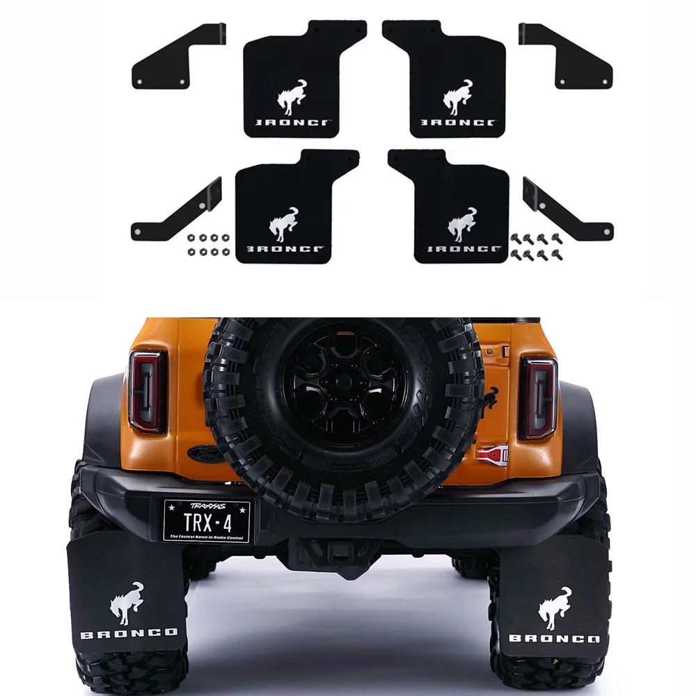 

Metal Rubber Mud Guard Mudguard Fender for 1/10 RC Crawler Car Traxxas TRX-4 Defender TRX4 Bronco Accessories