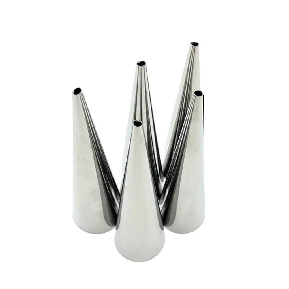 

Набор из 18 форм для круассанов из нержавеющей стали: конусные формы для выпечки, легко моются, для дома, отелей, кондитерских изделий, канноли, крем-хорнов