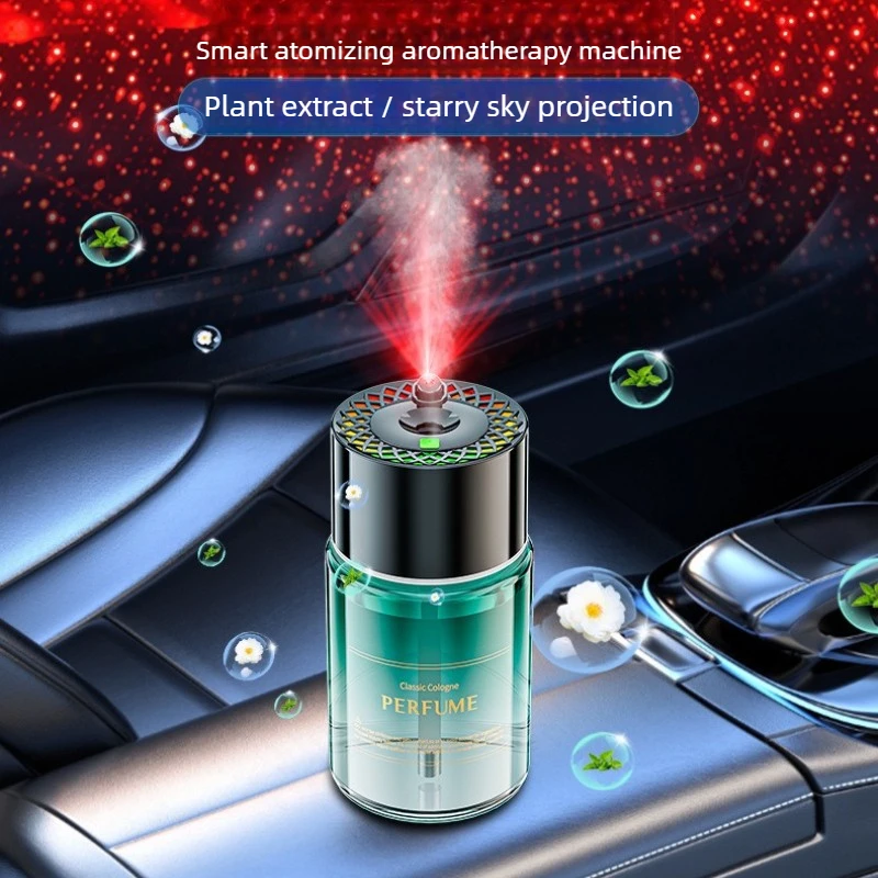 Smart Car Aromatherapy Diffuser Fragrance Machine Car Smell Air Freshener Ocean Hilton Automatic Car Scent LED Ambient Light