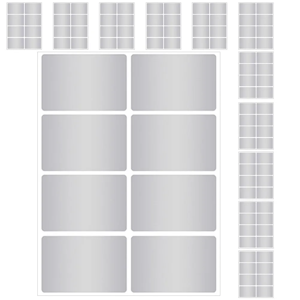 

12 Sheets Blank Waterproof Label Stickers Oil Resistant Write on Adhesive for Milk Storage Breast Milk Freezer Kitchen Pantry