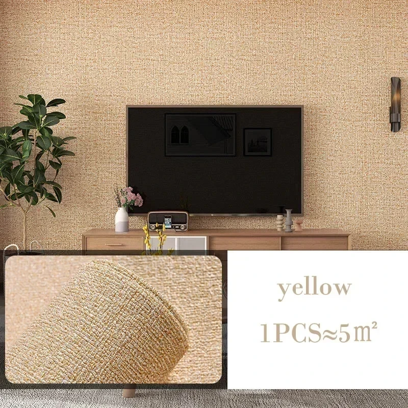 10m 3D Dikker zelfklevend behang linnen vlakte Diatomeeën Modder muurstickers kleur decor renovatie anti-collision Home Decor