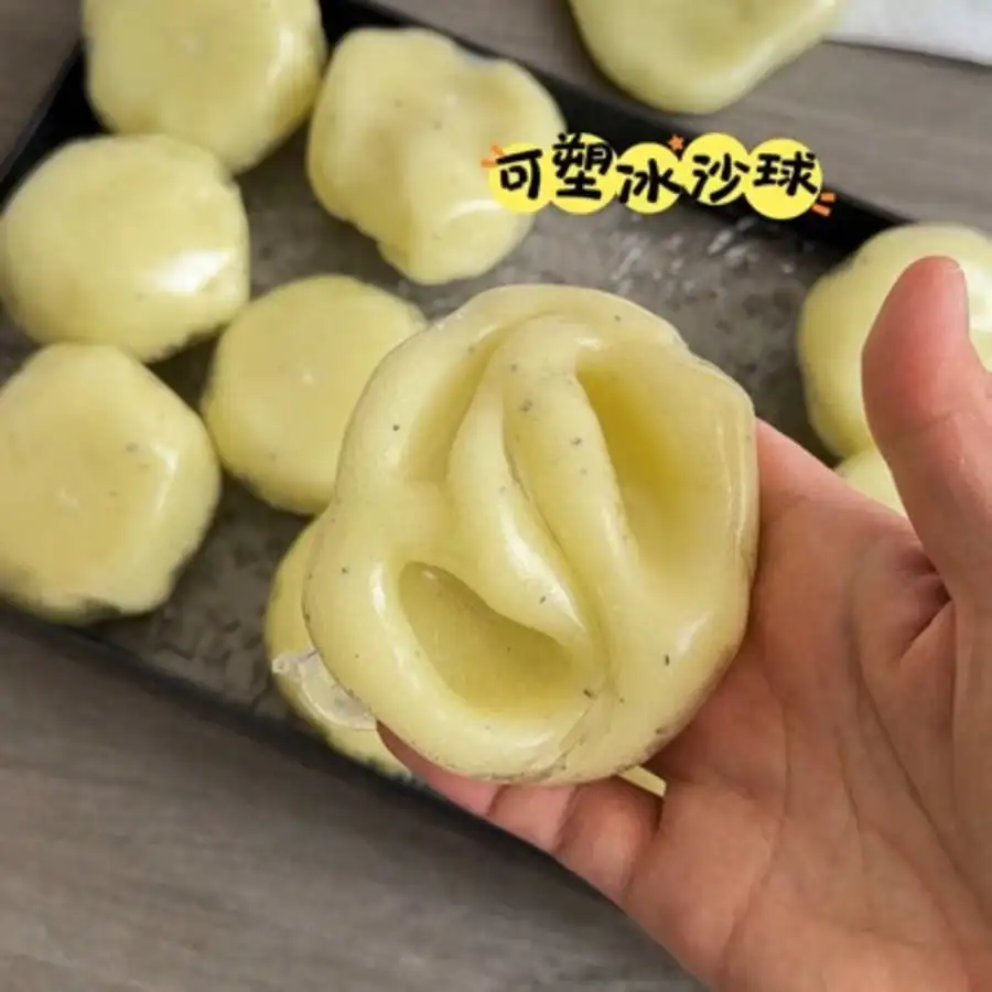 1pc Potato Mash Smoothie Ball Handmade DIY Stress Relief Squeeze Toy, Popular Crunchy Sound