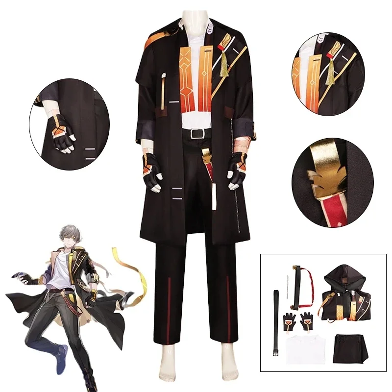 

Protagonist Trailblazer Cosplay Game Honkai Star Rail Costume Wig Anime Men Uniform Suit Halloween Party Costume Set 2023 New