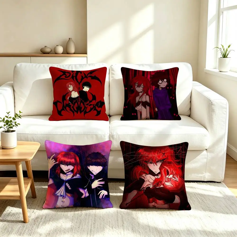 A-Asteria kets4eki Portrait  Square Double-Sided printed Pillow Case Bedroom Bedside Pillow Sofa Cushion Cover