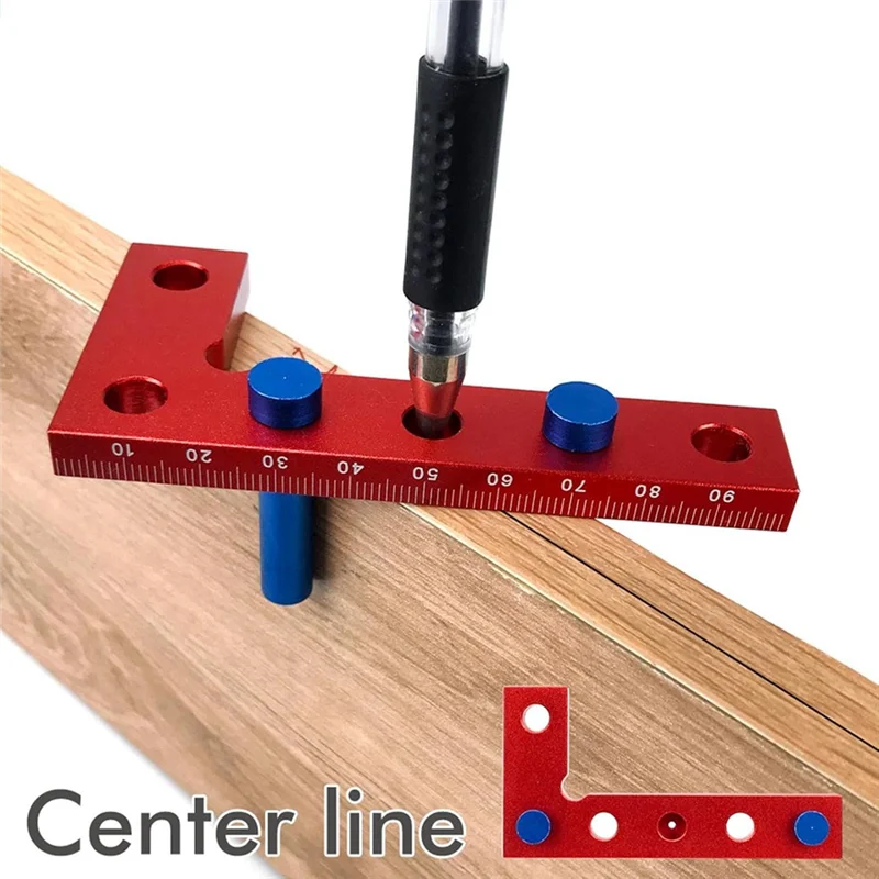 ABXF-квадратный искатель центра, квадратный инструмент для позиционирования, инструмент для определения маркировки центра квадрата, компактный инструмент для нанесения квадратного центра
