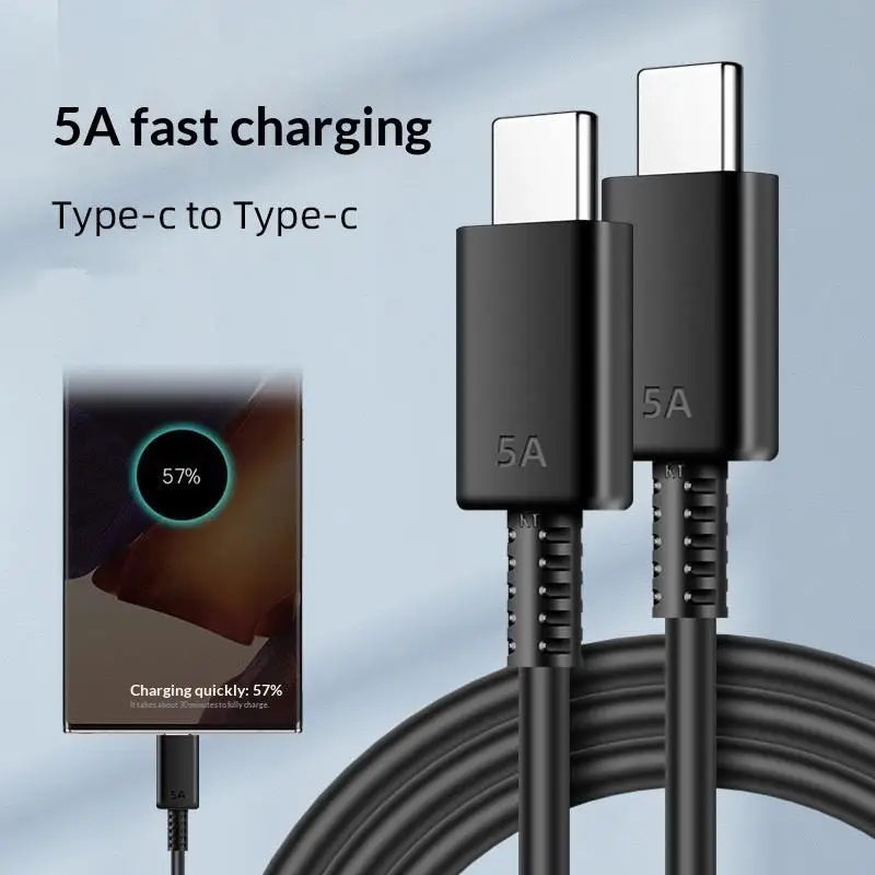 Usb Type C Cable 5A PD Fast Charging Cable For Phone Type C Charge Cable