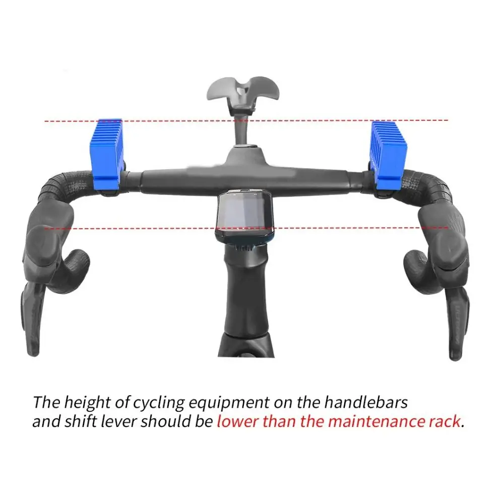 

1 пара быстросъемных подставок для ремонта велосипеда, регулируемая универсальная опора для переднего руля, нескользящий стабилизатор для парковки велосипеда